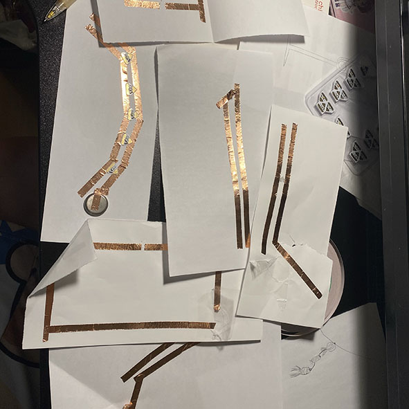 Different line designs for various circuits.