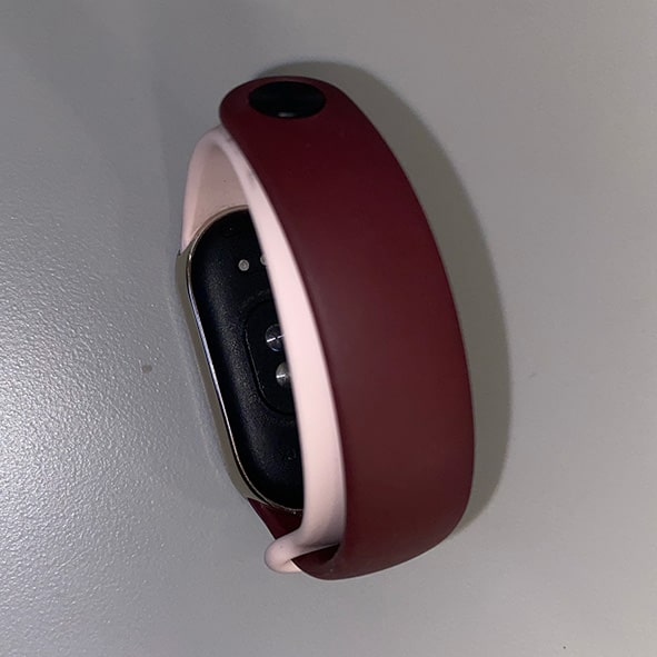 Top of the watch strap