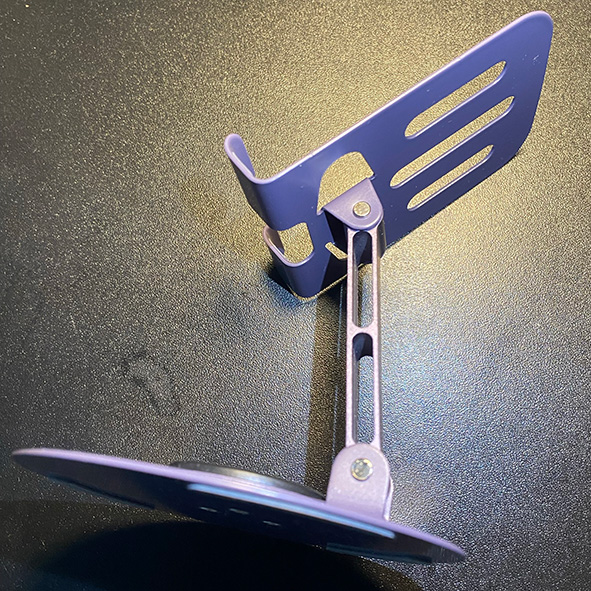 Left side of the cell phone holder