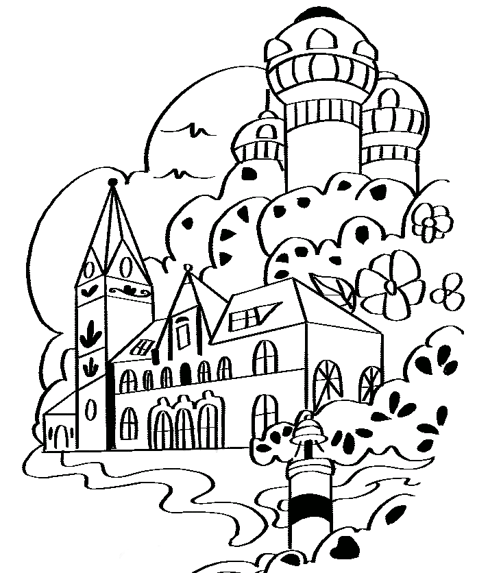 Some of the sights of Qingdao that I drew. This will be what I laser printed.