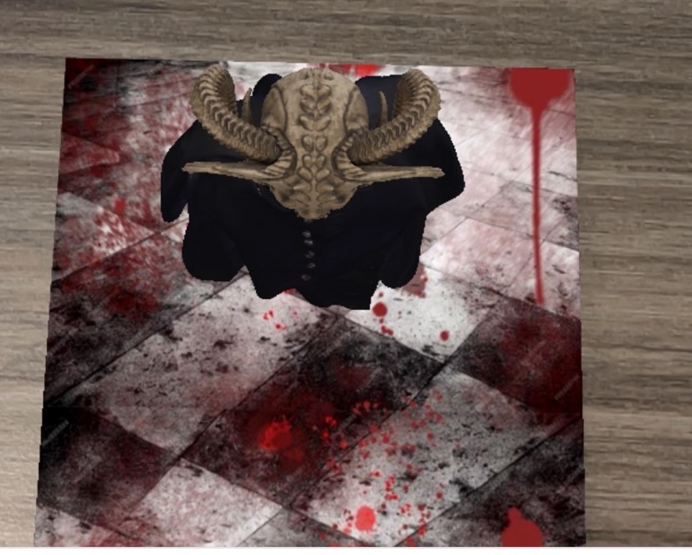 This is a top view of the skull I explored inside Aero.