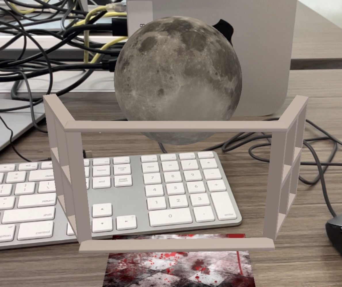 This is the window and moon and 3d effect display I added in Aero (front).